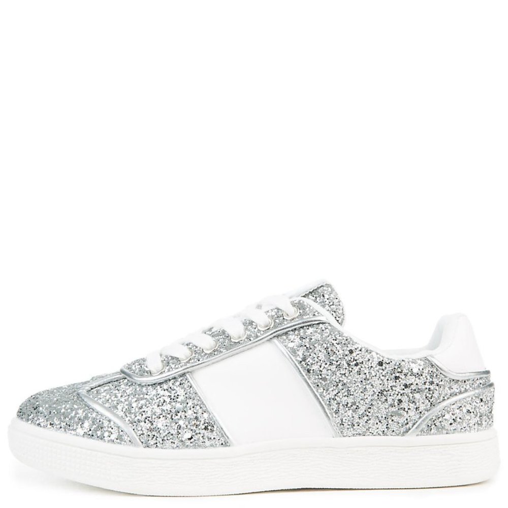 Silver Glitter Sneakers